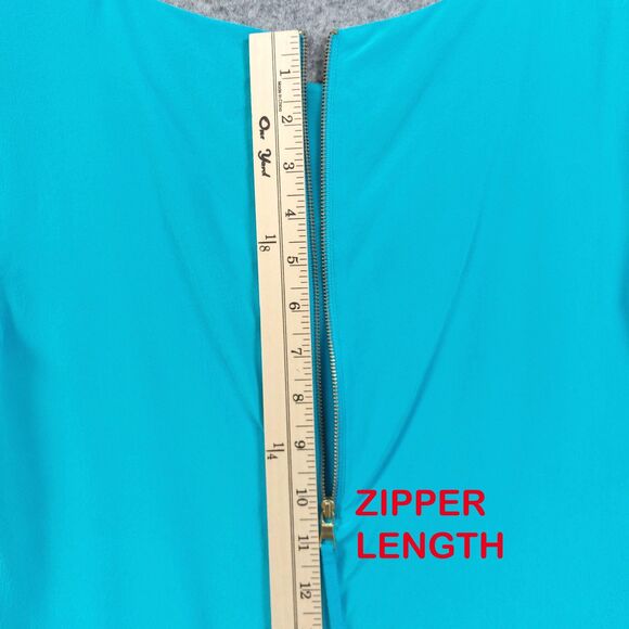 Cynthia Rowley Dress Womens Sz 6 Sleeveless Silk Sheath Shift Party Minimalist - Picture 8 of 12